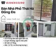 Bán nhà Thái Hà Đống Đa_Trung Tâm Đống Đa_Ngõ To Như Phố_32mx5T_Giá: 7.2 Tỷ_Lh: 0396935190