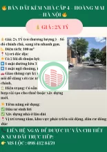 BÁN ĐẤT KÈM NHÀ CẤP 4 – HOÀNG MAI – HÀ NỘI