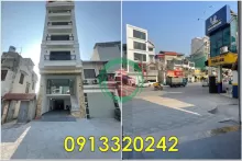 Cho thuê mặt bằng nhà 6 tầng mới xây mặt đường Thịnh Liệt mới, Hoàng Mai, HN, 0913320242