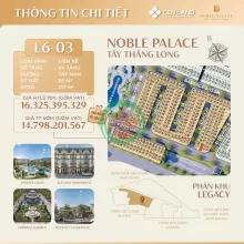 LIỀN KỀ L6-03 NOBLE PALACE, TRUNG TÂM, ĐƯỜNG 50M, GIÁ CỰC TỐT