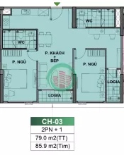Chính chủ cần tiền bán gấp căn BE3.2403 The Beverly
