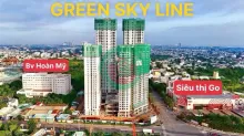 Green Skyline vị trí kim cương: Mặt tiền ngã tư chính GS01 QL1K ,GO Dĩ An