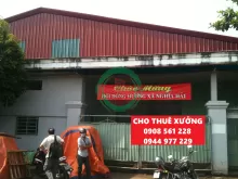 Nhà xưởng cho thuê phường hiệp thành quận 12 dt: 1200m giá 65 triêu/tháng lh: 0908561228