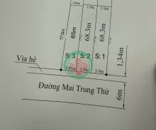 Bán 3 Lô Liền Kề Đất Mặt Đường Mai Trung Thứ – Cạnh TĐC Điểm 3, Đằng Hải, Hải Phòng