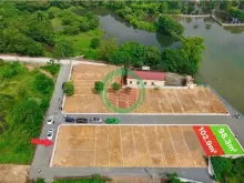 Bán nhanh lô góc view hồ đẹp, dt 100m2 full thổ cứ, ngay QL21, khu CNC Hòa Lạc, giá 3tỷ