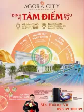 Chỉ 600 triệu sở hữu sổ hồng tên mình & nhà phố 7m x 16m xây 4 tầng tại AGORA CITY. VŨ 0933910039