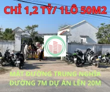 MỞ BÁN 10 LÔ F0 MẶT ĐƯỜNG TRUNG NGHĨA – ĐỒ SƠN - GIÁ CHỈ TỪ 1,2 TỶ/LÔ