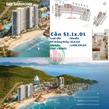 STUDIO VIEW BIỂN – SANHOME LIBERA NHA TRANG - SUẤT NGOẠI GIAO HIẾM