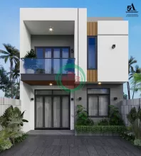 cần bán gấp nhà trung tâm thị trần Long Điền 1 lầu 1 trệt