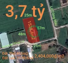 Bán lô đất thổ lúa làm nhà vườn xã Nhựt Tảo giá 3,7 tỷ