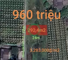 Bán lô đất thổ phân lô giá đầu tư 960 triệu.lô
