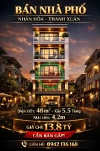 Bán nhà phố Nhân Hòa Thanh Xuân giá 13,8 tỷ