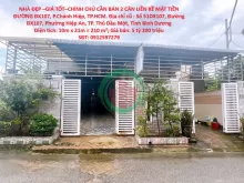 NHÀ ĐẸP l–GIÁ TỐT–CHÍNH CHỦ CẦN BÁN 2 CĂN LIỀN KỀ MẶT TIỀN ĐƯỜNG ĐX107, P.Chánh Hiệp, TP.HCM