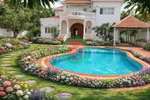 BÁN BIỆT THỰ THẢO ĐIỀN – Q2 ,  KHUÔN VIÊN RỘNG, SÂN VƯỜN & HỒ BƠI ĐẸP