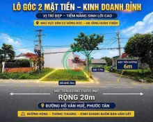 BÁN GẤP LÔ GÓC MẶT TIỀN GẦN CỔNG 11 CHỈ 500TRIỆU SỞ HỮU