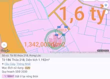 Bán thu hồi vốn lô đất trồng cây lâu năm giá 1,6 tỷ