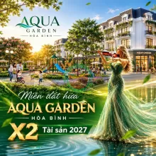 Cơ hội vàng : sở hữu ngay lô  đất đẹp nhất dự án Aqua Garden - sổ đỏ trao tay