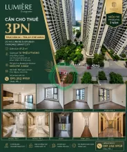 thuê căn 3PN chỉ 16tr/tháng, miễn phí dịch vụ tới 3 năm