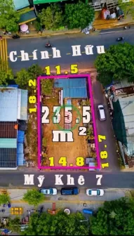 Lô góc 3 mặt thoáng đường Chính Hữu vs Mỹ Khê 7 (kẹp thêm kiệt). Lh 0905233234