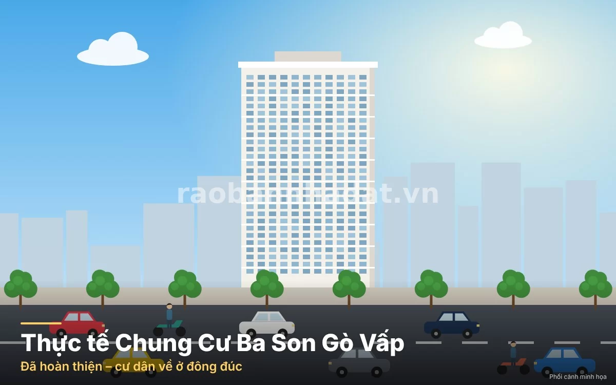 Ảnh chụp thực tế các khối nhà chung cư Ba Son đã bàn giao sổ hồng cho cư dân hiện hữu