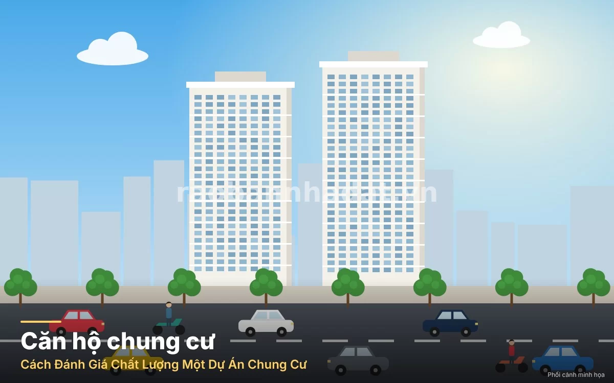 Khu đô thị chung cư hiện đại với hạ tầng giao thông đồng bộ và không gian quy hoạch bài bản