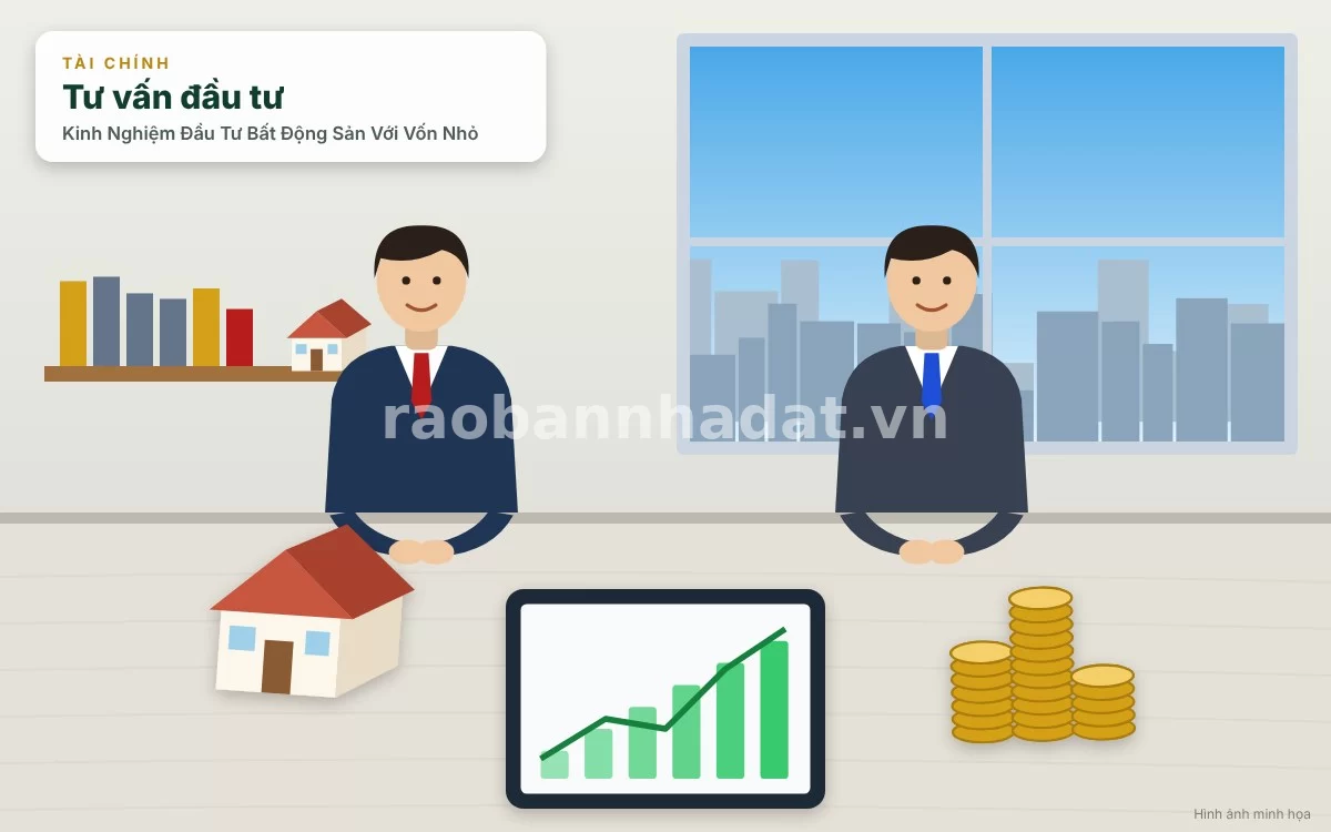 Nhóm nhà đầu tư trẻ đang thảo luận hợp tác góp vốn đầu tư bất động sản tại phòng họp