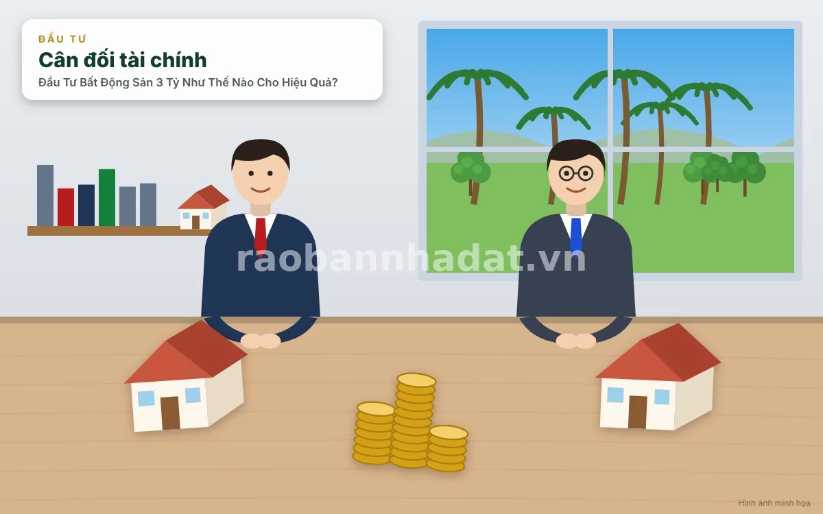 Chuyên gia tài chính và nhà đầu tư đang cùng thảo luận chiến lược phân bổ dòng vốn 3 tỷ đồng