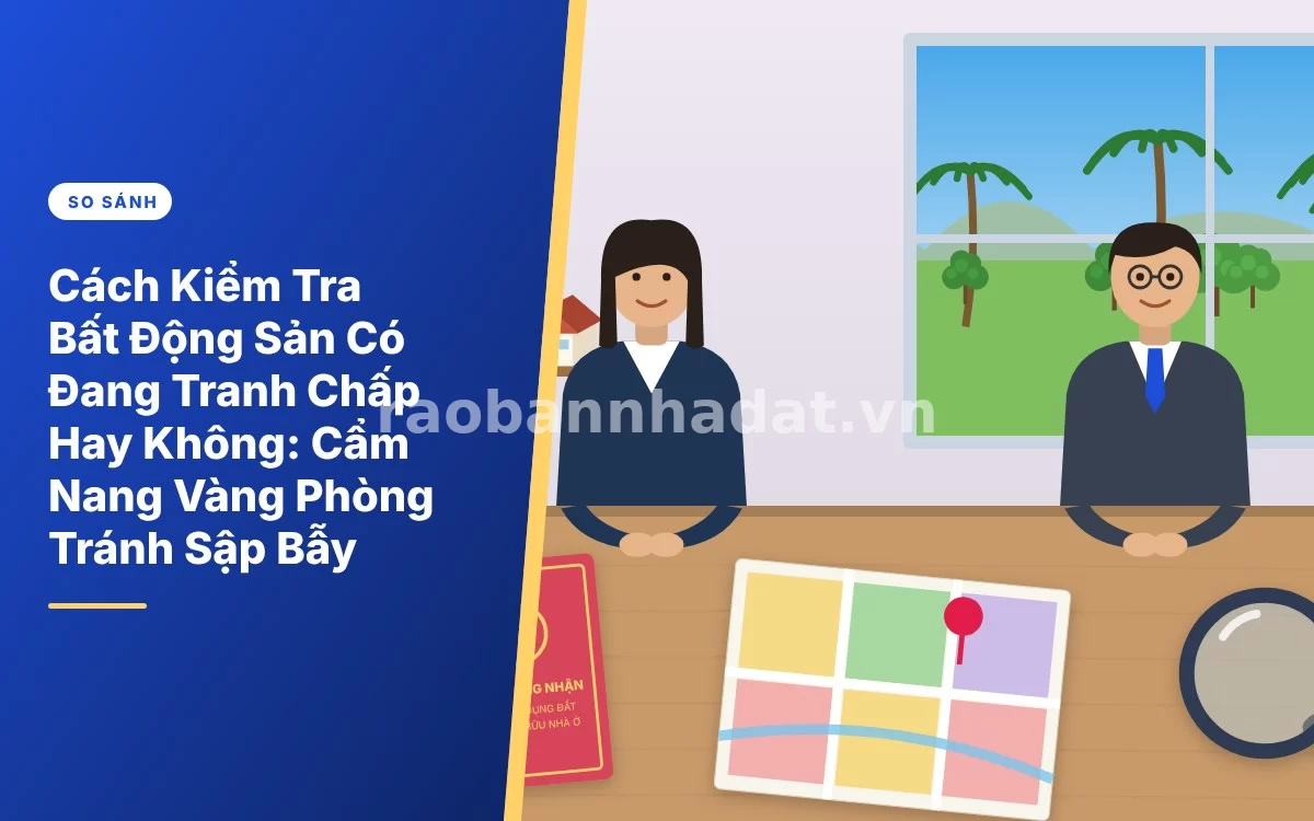 Tổng quan hướng dẫn chi tiết cách kiểm tra bất động sản có đang tranh chấp hay không an toàn