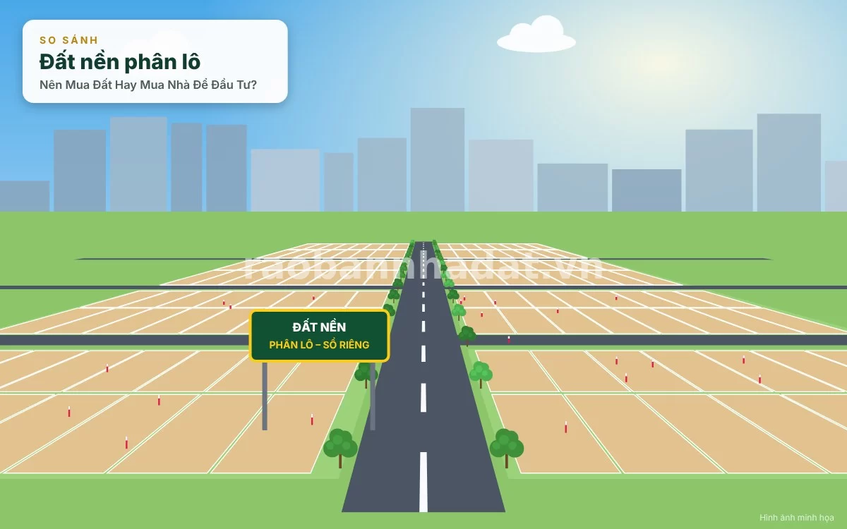 Khu đất nền phân lô quy hoạch bài bản với hạ tầng giao thông đường nhựa rộng rãi