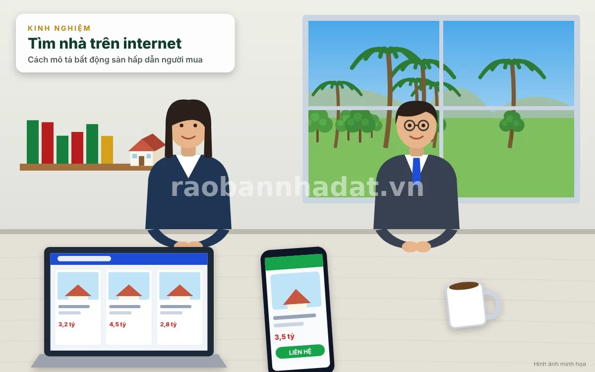Phân tích vai trò của nội dung mô tả chi tiết trong việc thuyết phục và chốt khách mua nhà