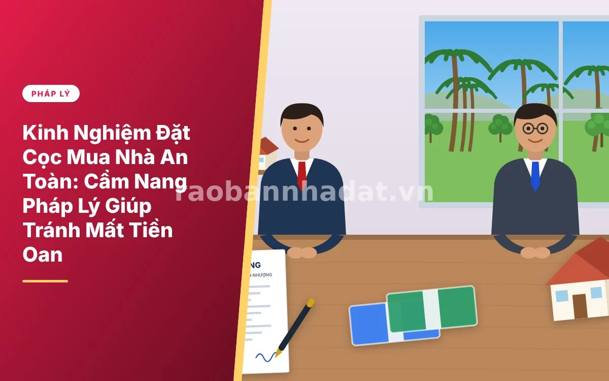 Tổng quan về kinh nghiệm đặt cọc mua nhà an toàn và các lưu ý pháp lý quan trọng