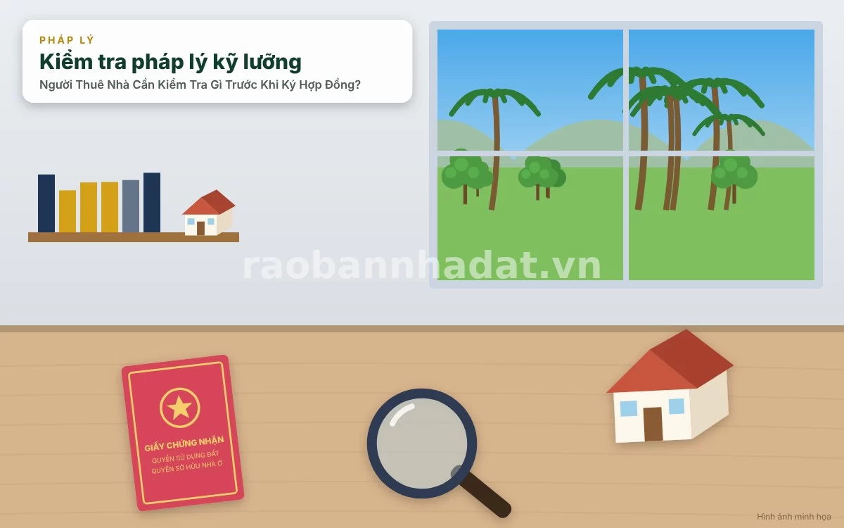Kiểm tra tính pháp lý sổ đỏ và giấy tờ tùy thân chủ nhà trước khi thuê