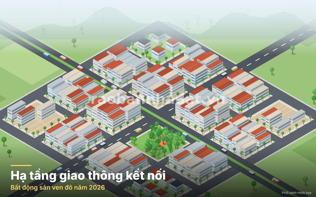 Hạ tầng giao thông và xu hướng phát triển bất động sản ven đô năm 2026