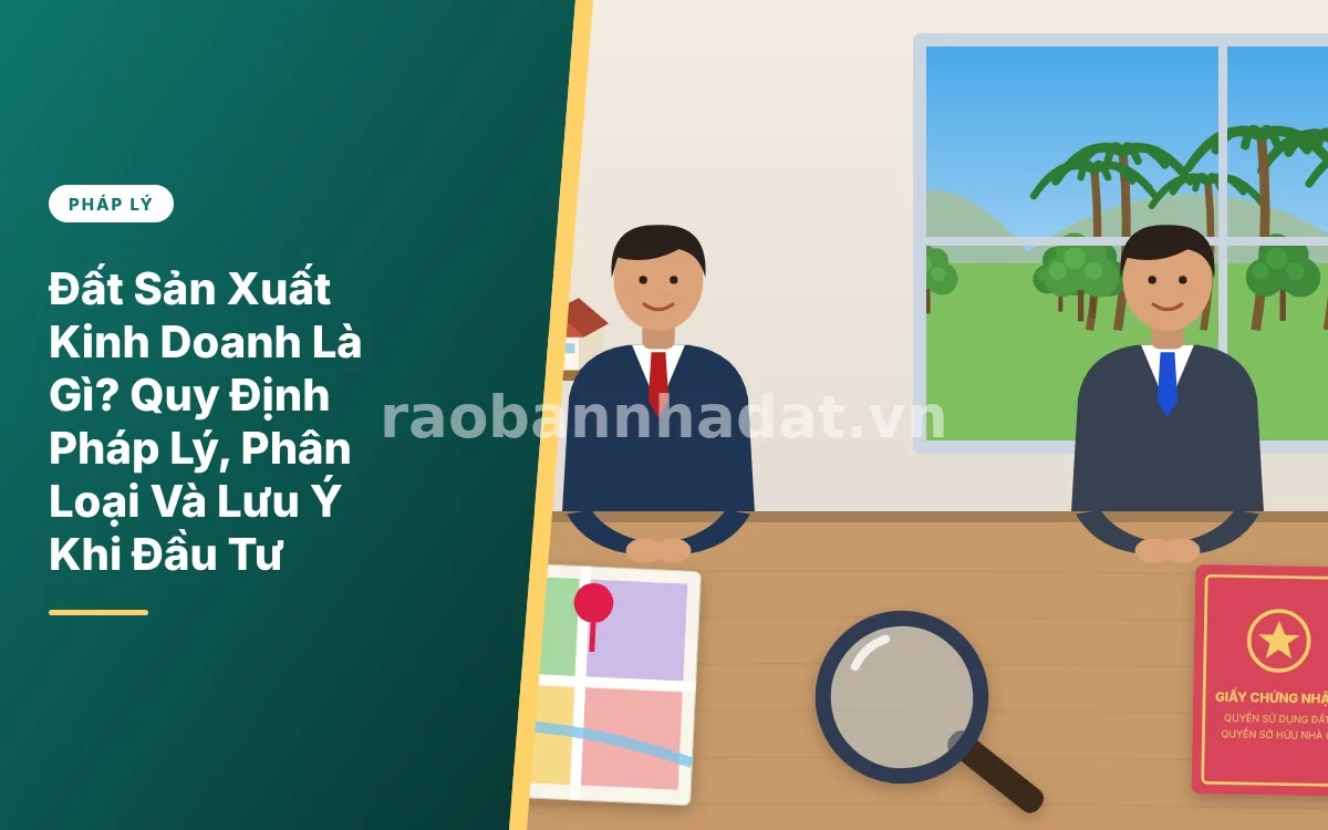 Tổng quan chi tiết định nghĩa và quy định pháp lý về đất sản xuất kinh doanh hiện nay