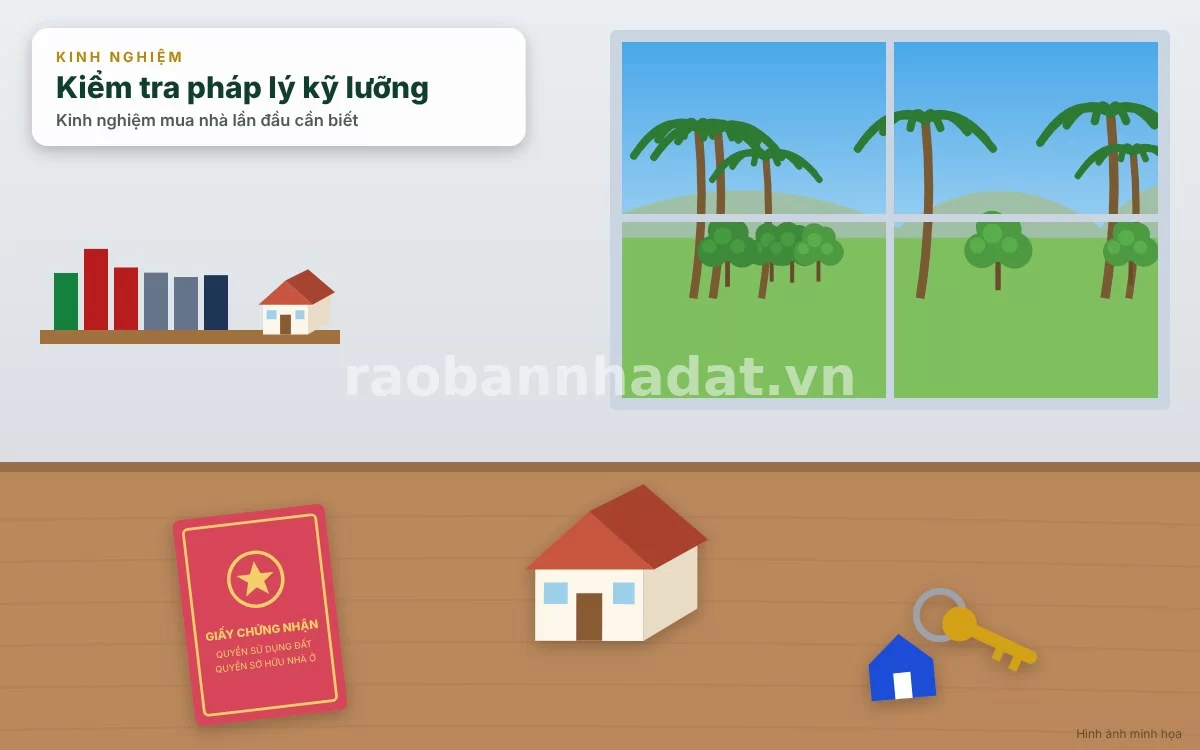 Kiểm tra tính pháp lý và sổ hồng khi mua nhà lần đầu