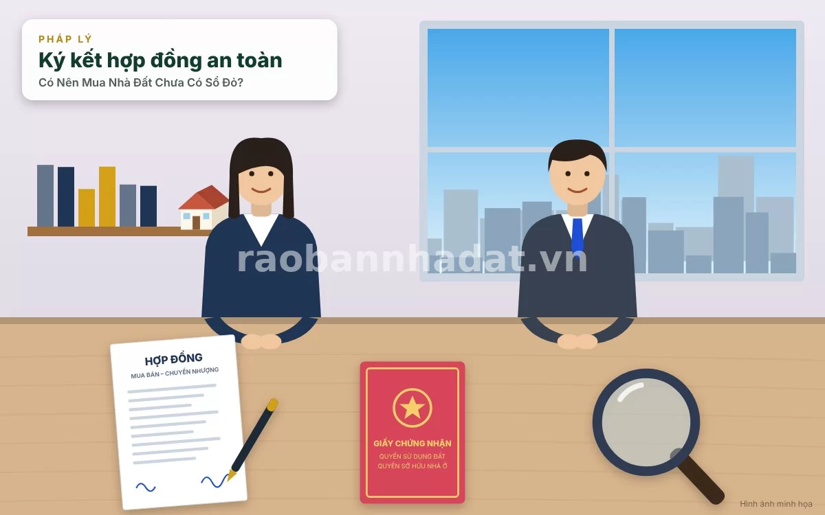 Các kinh nghiệm phòng thủ pháp lý và ràng buộc hợp đồng khi mua nhà chưa có sổ