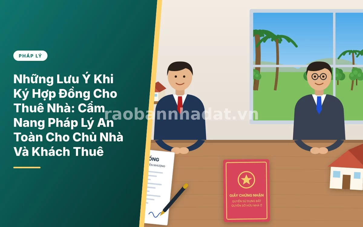 Tổng quan những lưu ý quan trọng khi ký kết hợp đồng cho thuê nhà đất