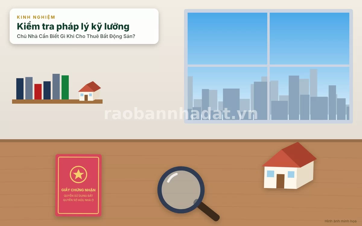 Kiểm tra pháp lý sổ đỏ và tân trang nhà cửa trước khi cho thuê bất động sản