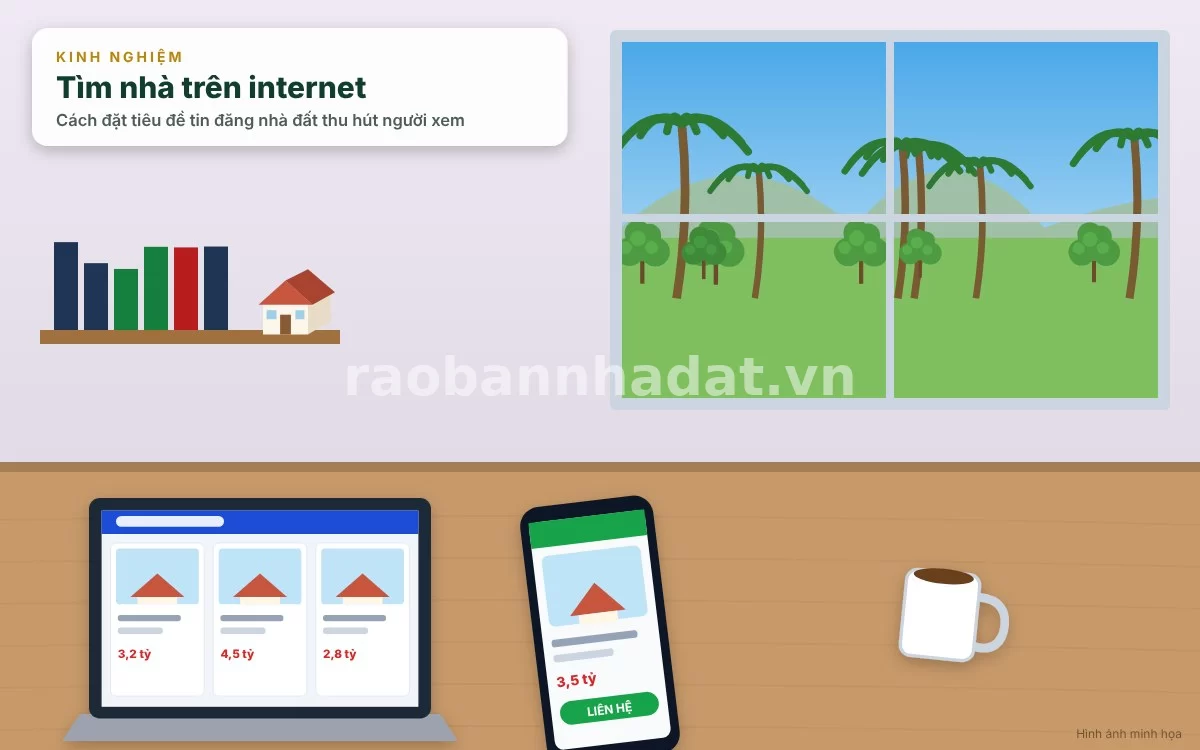 Sơ đồ cấu trúc 4 yếu tố vàng tạo nên một tiêu đề rao bán bất động sản triệu view