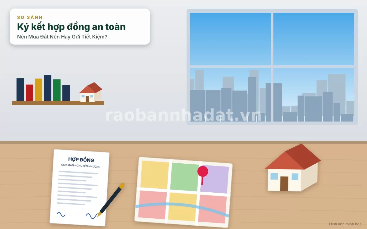 Nhà đầu tư thành công đang xem xét bản đồ quy hoạch và ký kết hợp đồng mua bán đất nền tại phòng công chứng