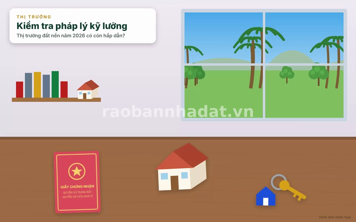 Tầm quan trọng của pháp lý sổ hồng khi đầu tư đất nền 2026