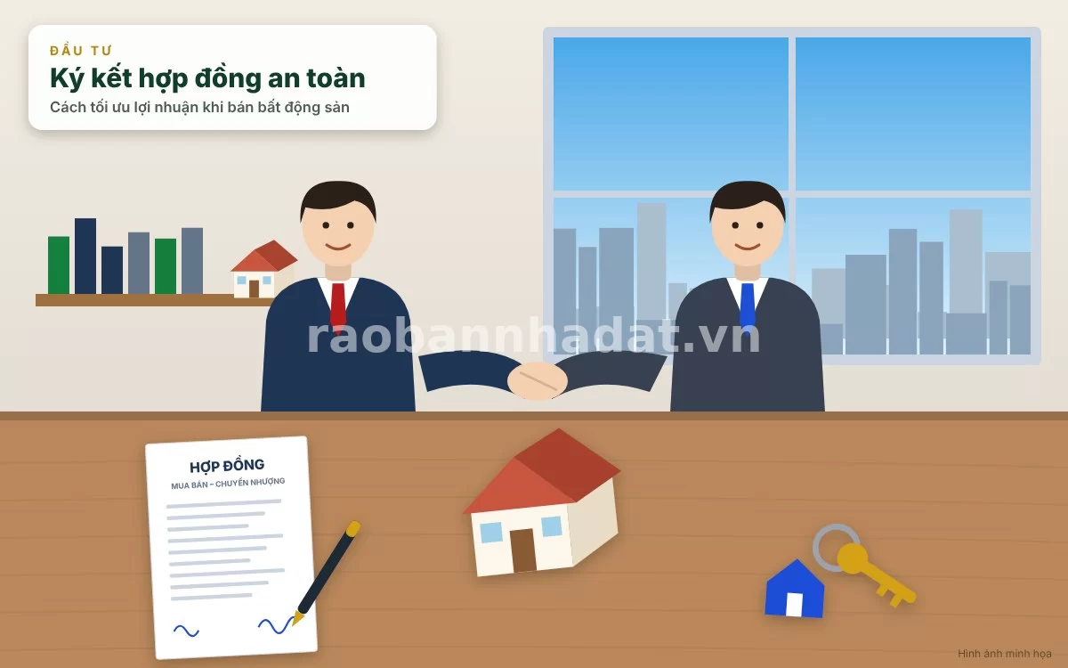 Cuộc họp đàm phán và ký kết hợp đồng mua bán bất động sản thành công