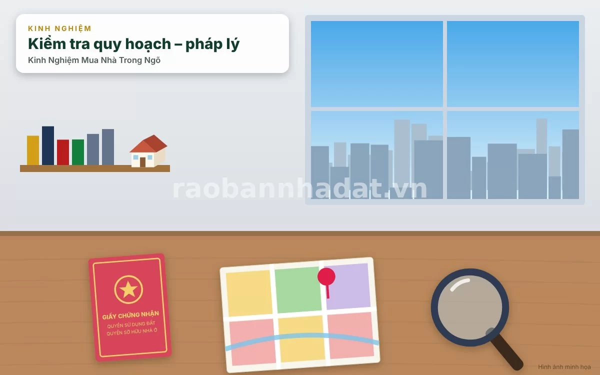 Kiểm tra thông tin quy hoạch mở đường và pháp lý nhà trong ngõ tại cơ quan chức năng