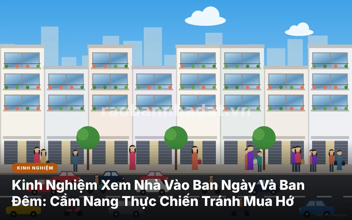 Tổng quan cẩm nang kinh nghiệm xem nhà thực tế vào cả ban ngày và ban đêm để tránh mua hớ