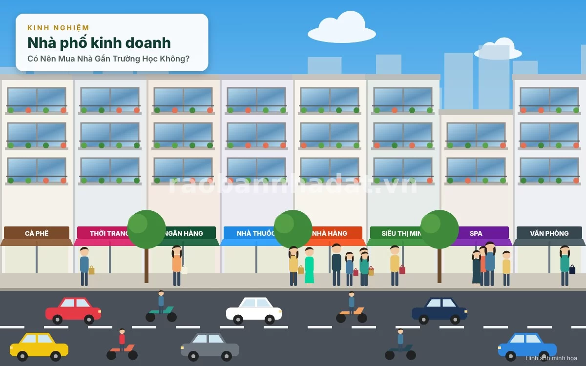 Chi tiết các ưu điểm về sự tiện lợi cho con cái đi học và tiềm năng kinh doanh buôn bán