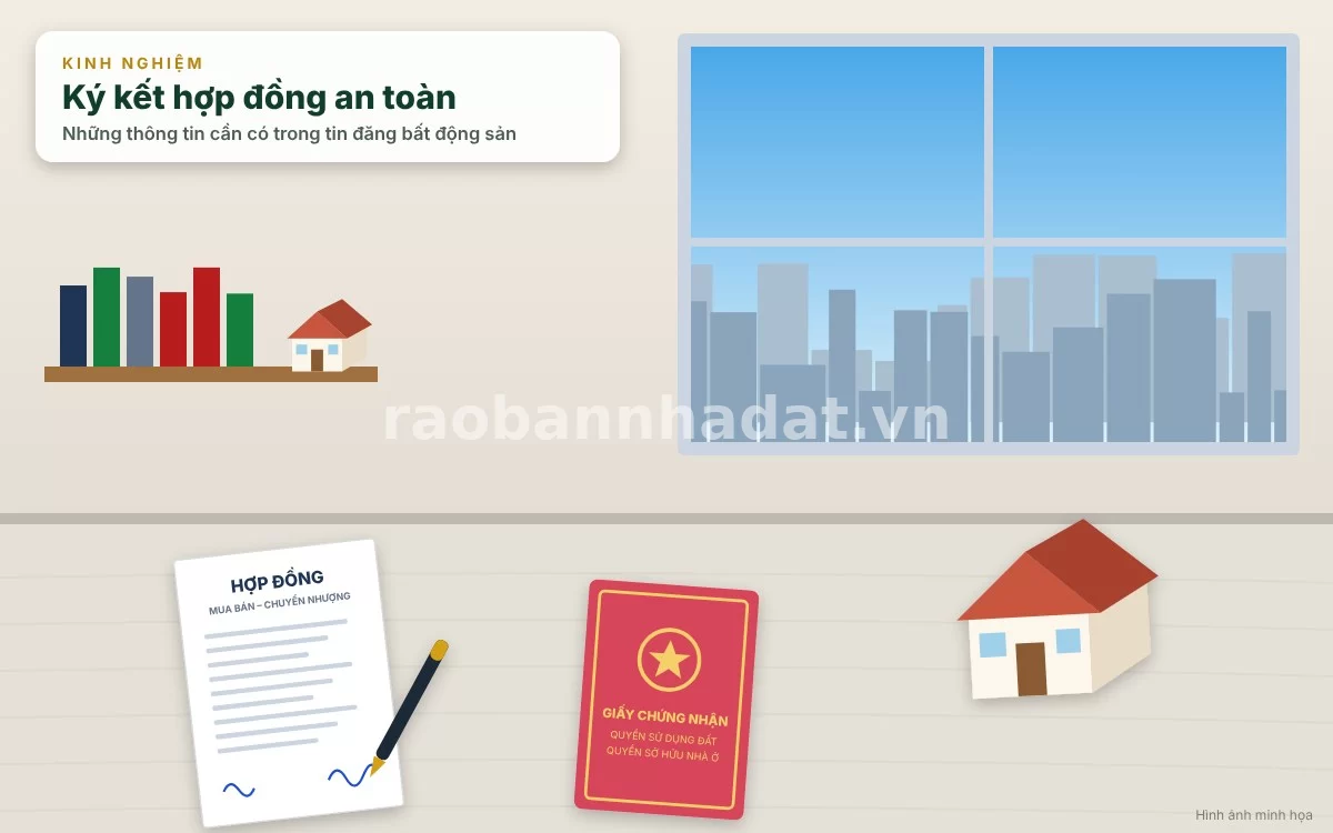 Công khai thông tin pháp lý sổ đỏ và mức giá bán minh bạch trong tin đăng