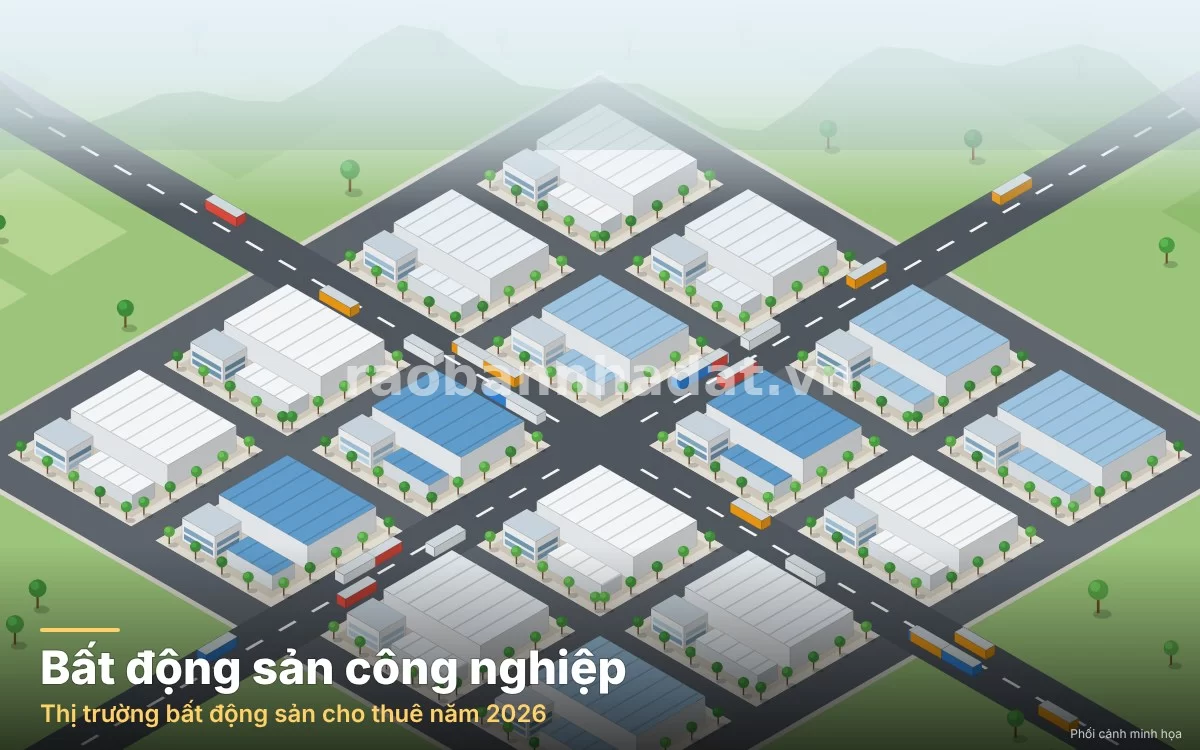 Bất động sản công nghiệp và nhà xưởng cho thuê năm 2026