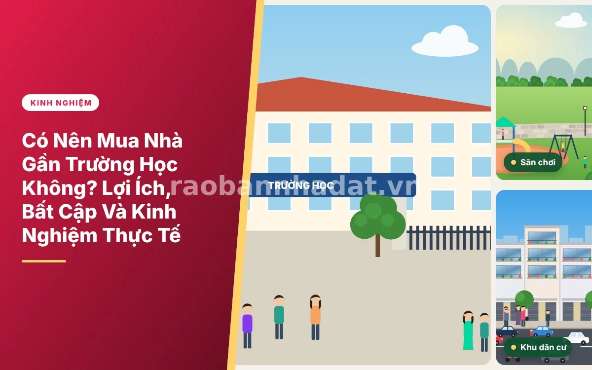 Tổng quan phân tích đa chiều về việc có nên mua nhà gần trường học hay không