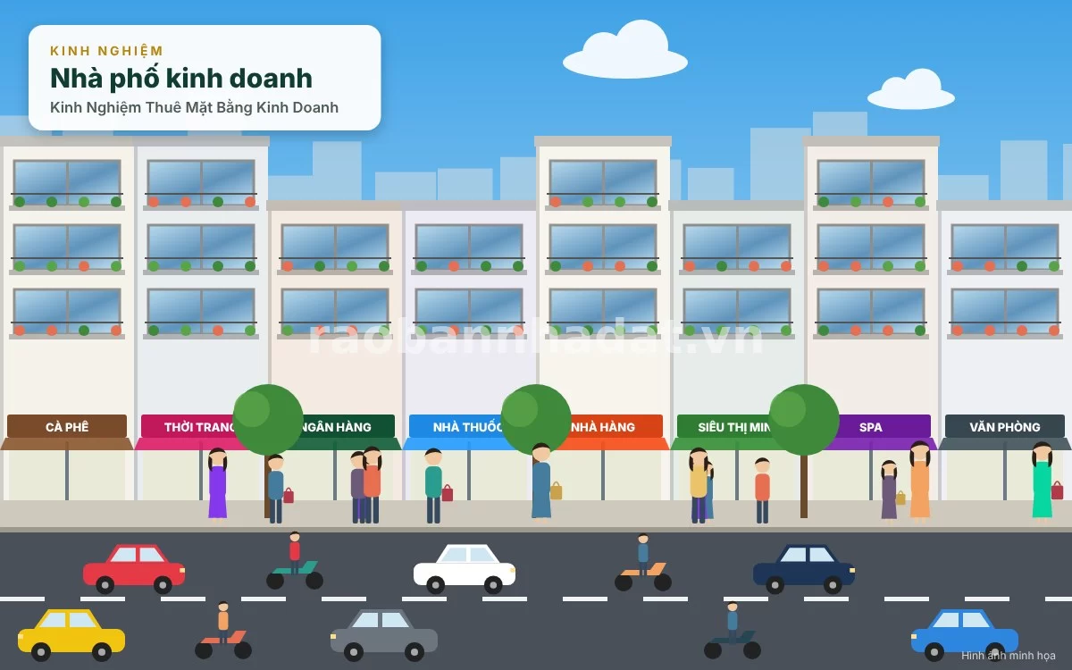 Các tiêu chí quan trọng khi đánh giá lưu lượng giao thông và vỉa hè mặt bằng kinh doanh