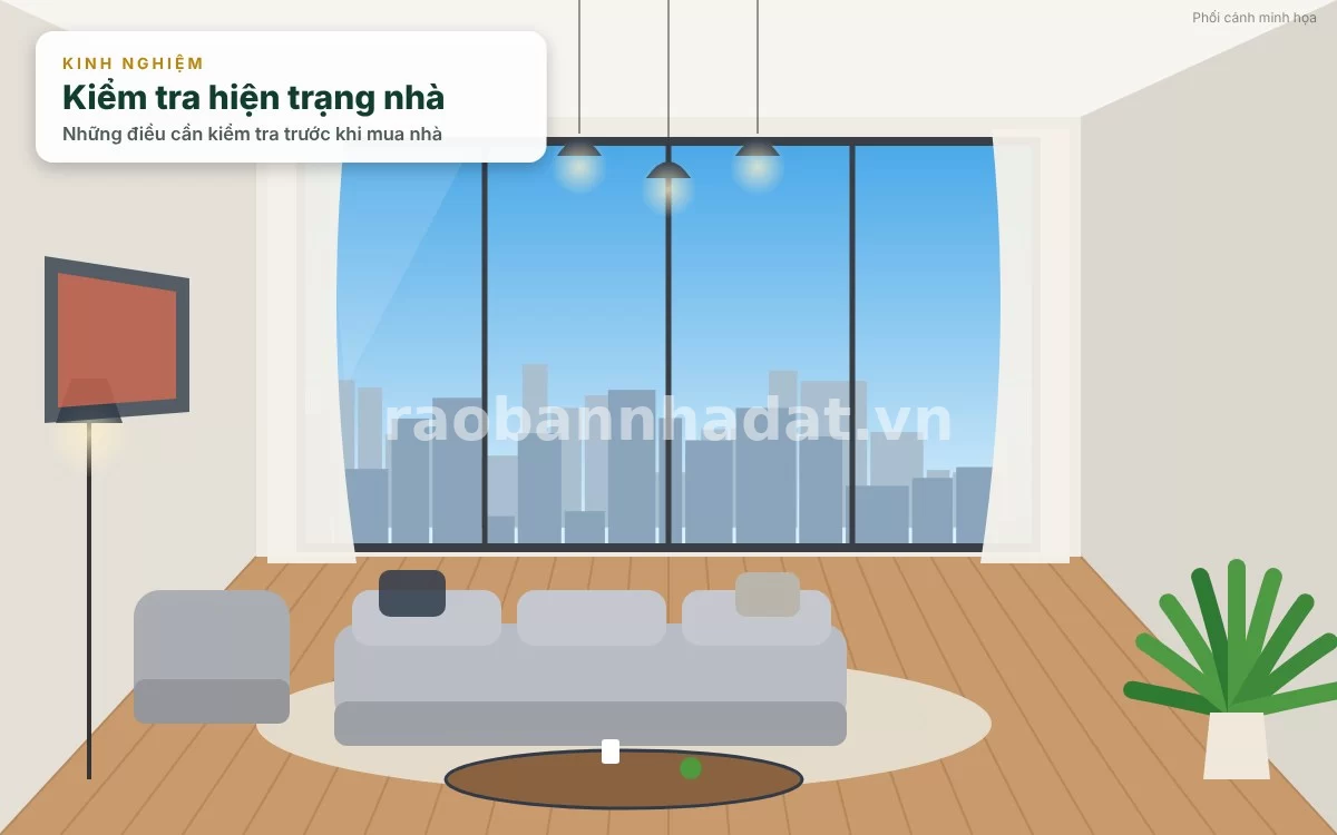 Kiểm tra hiện trạng xây dựng và chất lượng ngôi nhà